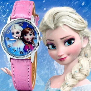 New Princess Elsa Anna Children Kids Cartoon Watch Snow Queen Leather Quartz Watches Fashion Girl Student Wrist Watches Clock
New Princess Elsa Anna Children Kids Cartoon Watch Snow Queen Leather Quartz Watches Fashion Girl Student Wrist Watches Clock