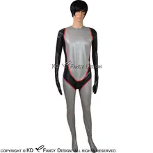 Black And Silver Red Sexy Latex Catsuit With Feet Gloves Pouch Back To Crotch Zipper Rubber Bodysuit Zentai Overall LTY-0104
Black And Silver Red Sexy Latex Catsuit With Feet Gloves Pouch Back To Crotch Zipper Rubber Bodysuit Zentai Overall LTY-0104