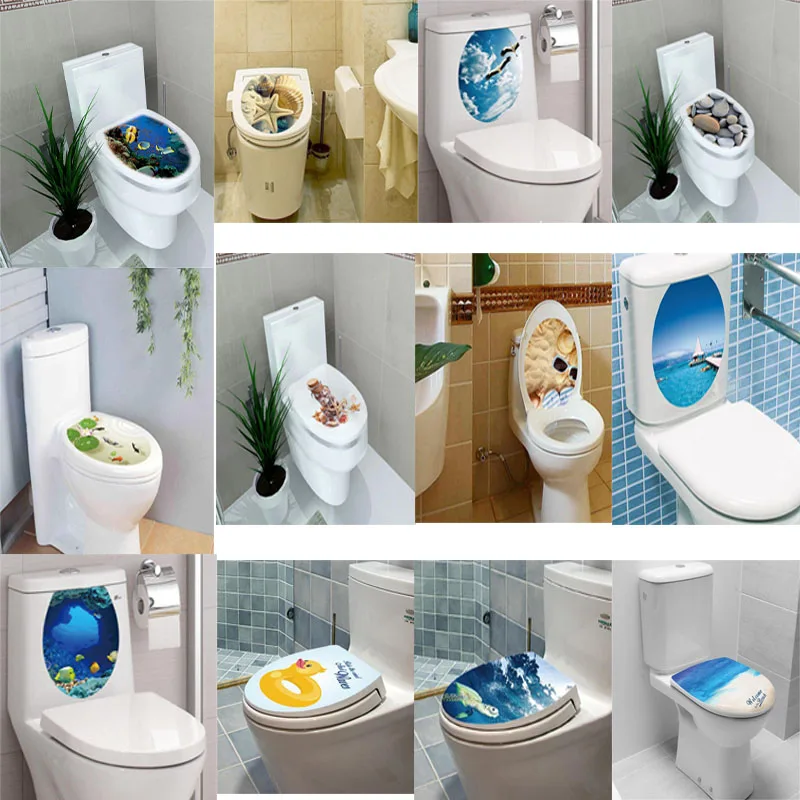 Bathroom Toilet Sticker 3D printed flower Toilet Seat Stickers Waterproof Pan Cover Sticker Wall Decal D
Bathroom Toilet Sticker 3D printed flower Toilet Seat Stickers Waterproof Pan Cover Sticker Wall Decal D
