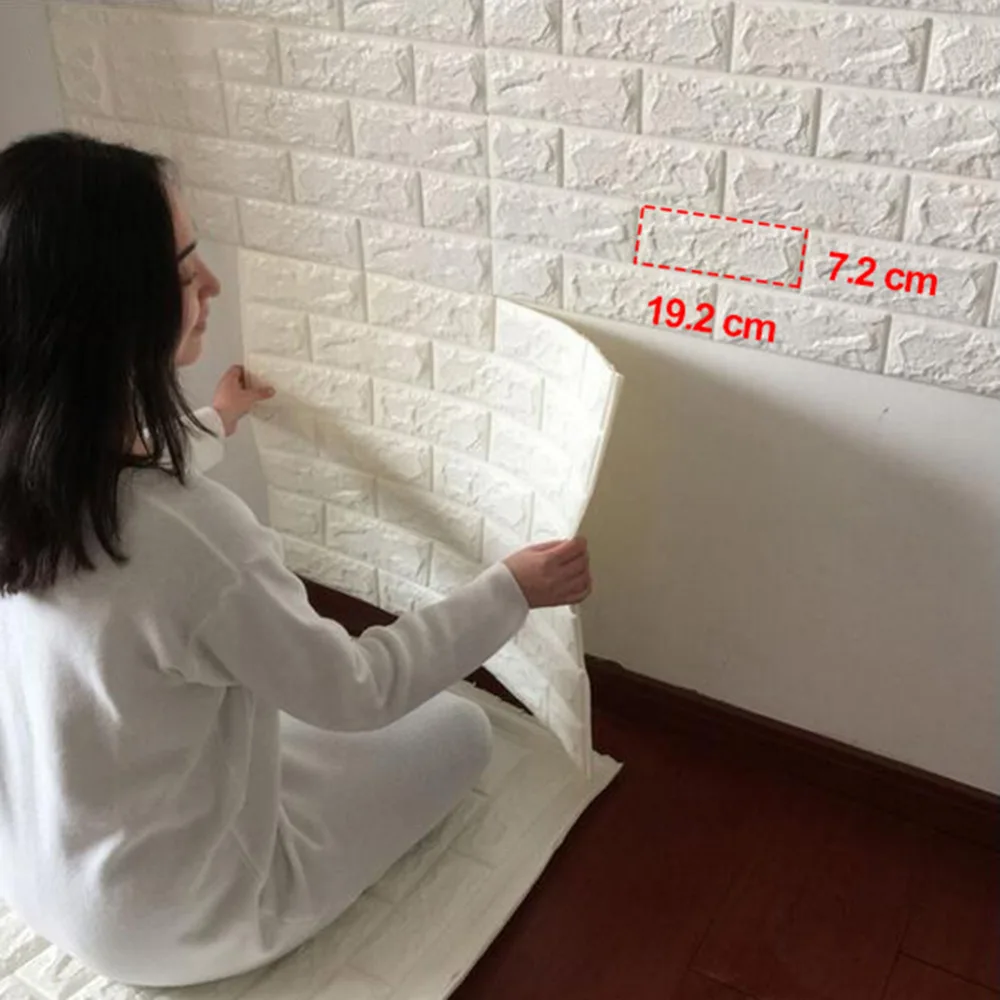 3D brick PE Form wall sticker selfadhesive bedroom living room wallpaper decorative waterproof anticollision stickers 60*60cm
3D brick PE Form wall sticker selfadhesive bedroom living room wallpaper decorative waterproof anticollision stickers 60*60cm