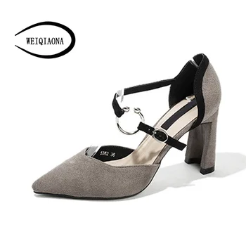 WEIQIAONA 2018 New Flock Vintage Women Shoes Brand Design Shoes Pionted Toe Pump bling High Heels Ladies Shoes Dress Shoes
WEIQIAONA 2018 New Flock Vintage Women Shoes Brand Design Shoes Pionted Toe Pump bling High Heels Ladies Shoes Dress Shoes