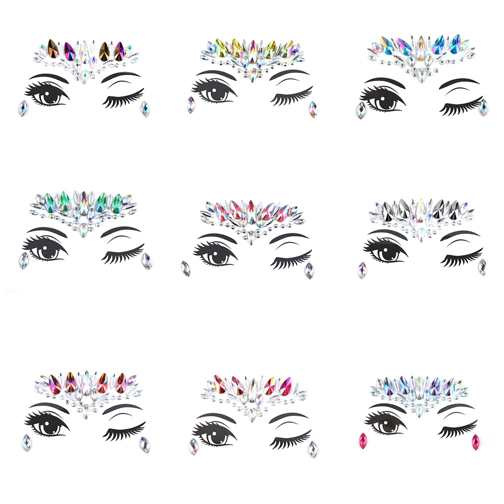 Crystal Temporary Eyes Tattoos Face Jewelrys Transfer Eyeshadow Eyeliner Face Stickers Body Eye Makup Beauty Accessories
Crystal Temporary Eyes Tattoos Face Jewelrys Transfer Eyeshadow Eyeliner Face Stickers Body Eye Makup Beauty Accessories