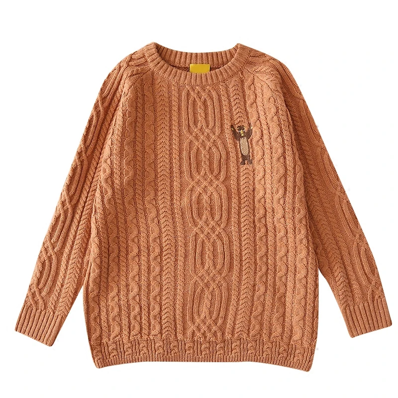 Vintage Sweaters O Neck Bear Embroidery Casual Autumn Winter Knitted Pullover Long Sleeve Thick Warm Sweater 2017 New Design
Vintage Sweaters O Neck Bear Embroidery Casual Autumn Winter Knitted Pullover Long Sleeve Thick Warm Sweater 2017 New Design
