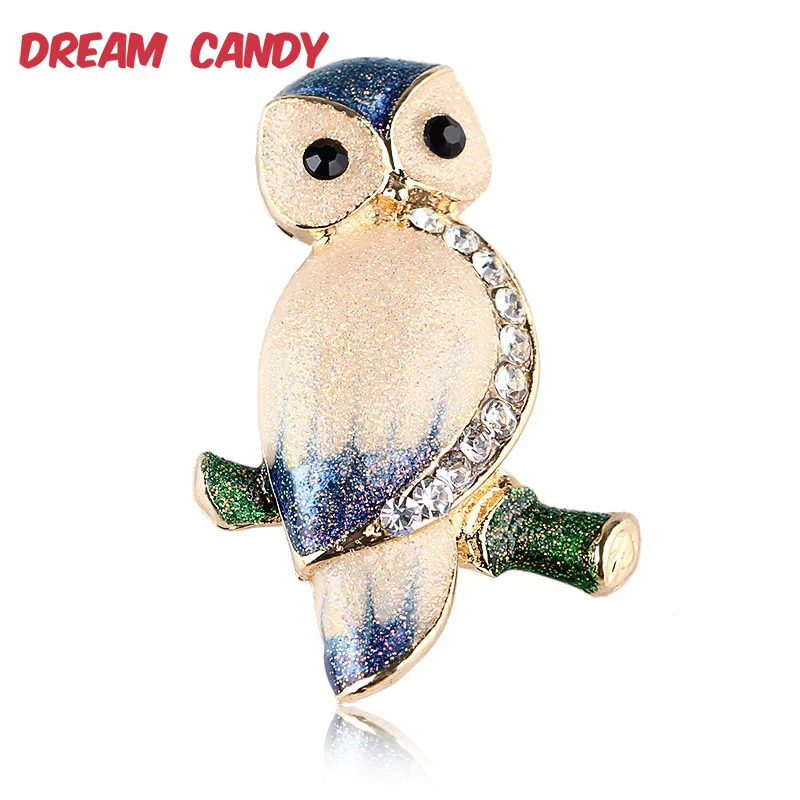 Dream Candy Cute Owl Brooches for Women Fashion Rhinestone Brooch Jewelry Good Gift Enamel Pin Suit Accessories 2019 New Style
Dream Candy Cute Owl Brooches for Women Fashion Rhinestone Brooch Jewelry Good Gift Enamel Pin Suit Accessories 2019 New Style