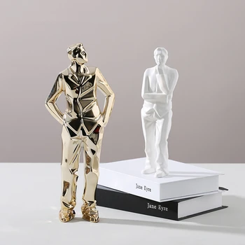 Abstract Geometric Origami Gloden People Statue White Ceramic Desktop Crafts Sculpture Home Decoration Ornaments Figurine 113
Abstract Geometric Origami Gloden People Statue White Ceramic Desktop Crafts Sculpture Home Decoration Ornaments Figurine 113
