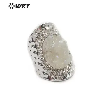RR027 WKT Angle Aura Quartz Ring Electroplated Band Ring White Color Rhinestone Pave Ring Women Fashion Ring Jewelry
RR027 WKT Angle Aura Quartz Ring Electroplated Band Ring White Color Rhinestone Pave Ring Women Fashion Ring Jewelry