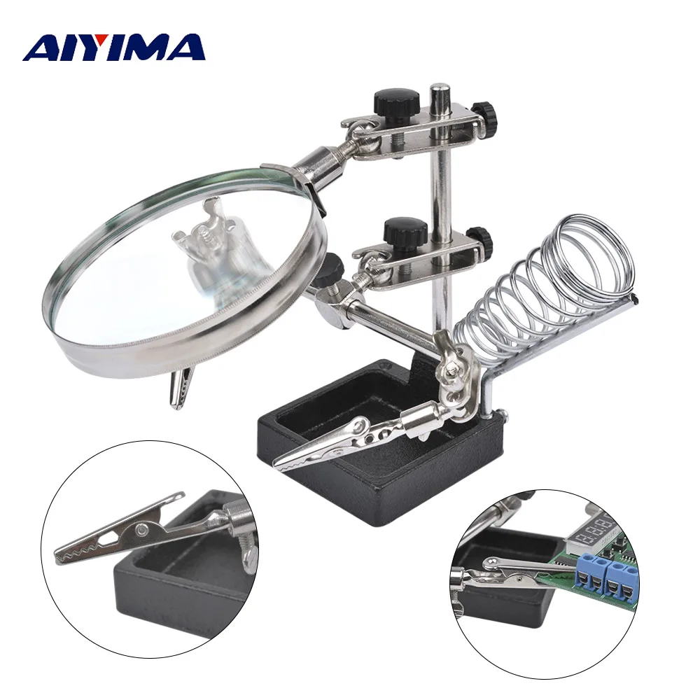 AIYIMA Desktop Magnifier Assist Clip for Soldering Iron Welding Jewelry Antiques Third Hand Repair Tool
AIYIMA Desktop Magnifier Assist Clip for Soldering Iron Welding Jewelry Antiques Third Hand Repair Tool