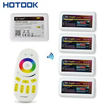 HOTOOK WiFi Led Controller hub 2.4G 4-Zone Touchable RGBW controller Wireless RF Remote Group Dimmable for 5050 3528 led strip
HOTOOK WiFi Led Controller hub 2.4G 4-Zone Touchable RGBW controller Wireless RF Remote Group Dimmable for 5050 3528 led strip