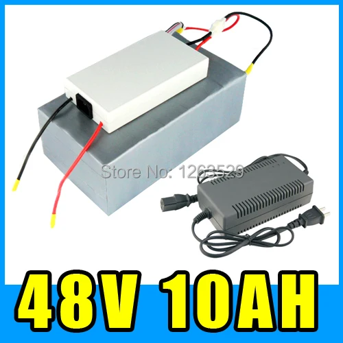 Image 48V 20AH Lithium battery electric bicycle Scooter battery with 54.6V 3A charger ,BMS System , FREE SHIPPING 20154810 001