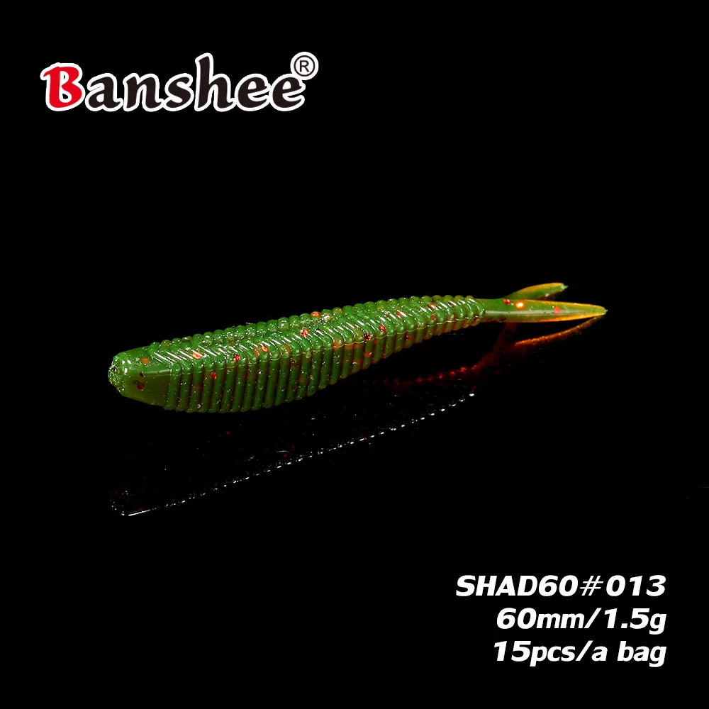 Banshee 15Pcs/Lot Perfect Soft Lures For Fishing 1.5g 60mm Easy Shiner Craw Lure Shad Wobbler For Perch Grub Bait Squishy Shad60
Banshee 15Pcs/Lot Perfect Soft Lures For Fishing 1.5g 60mm Easy Shiner Craw Lure Shad Wobbler For Perch Grub Bait Squishy Shad60