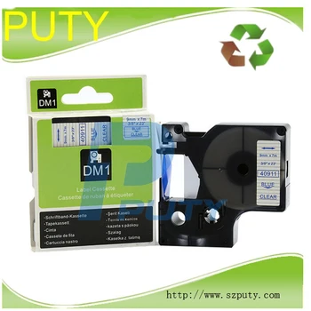 compatible DYMO Labelmanager label printers D1 label tape 9mm blue on clear DYMO 40911
compatible DYMO Labelmanager label printers D1 label tape 9mm blue on clear DYMO 40911