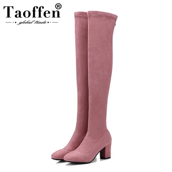 Taoffen Fashion Mixed Color Women Over The Knee Boots Slim Stretch Long Boots Autumn Winter Party Women Footwear Size 33-43
Taoffen Fashion Mixed Color Women Over The Knee Boots Slim Stretch Long Boots Autumn Winter Party Women Footwear Size 33-43