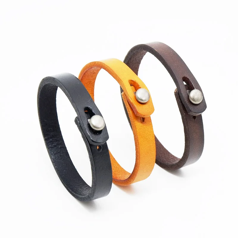1pc Genuine Leather Bracelet bangle Handmade Unisex Cuff Punk Leather Wrap Bangle for men bracelets
1pc Genuine Leather Bracelet bangle Handmade Unisex Cuff Punk Leather Wrap Bangle for men bracelets