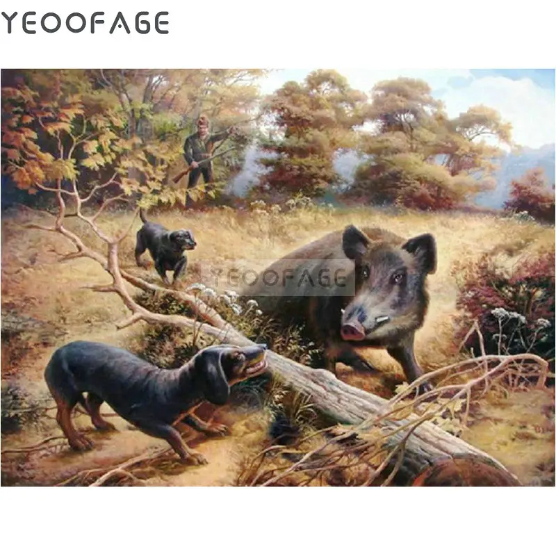 DIY 5D diamond painting cross-stitch Dog and wild boar Square diamond mosaic painting rhinestones diamond embroidery picture
DIY 5D diamond painting cross-stitch Dog and wild boar Square diamond mosaic painting rhinestones diamond embroidery picture