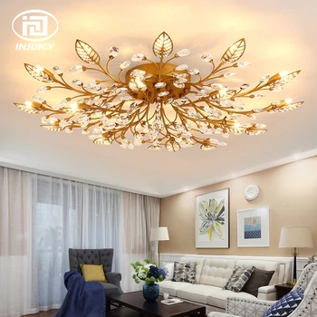 American Style K9 Crystal Leaf Chandelier Lighting Retro Luxurious LED G9 Ceiling Lamp For Living room Restaurant Bedroom
American Style K9 Crystal Leaf Chandelier Lighting Retro Luxurious LED G9 Ceiling Lamp For Living room Restaurant Bedroom