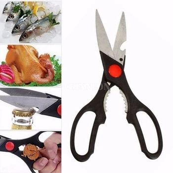 500Pcs/Lot Cut Meat Vegetables Clip Walnuts Open Bottle Opener Black Kitchen Tool Multifunction Stainless Steel Scissors
500Pcs/Lot Cut Meat Vegetables Clip Walnuts Open Bottle Opener Black Kitchen Tool Multifunction Stainless Steel Scissors