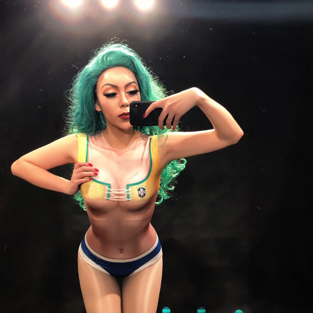 New Brazil Baby Women Sexy Bodysuit World Cup Clothing Cheerleading Jumpsuit National Team Uniforms Stage Wear Party celebration
New Brazil Baby Women Sexy Bodysuit World Cup Clothing Cheerleading Jumpsuit National Team Uniforms Stage Wear Party celebration