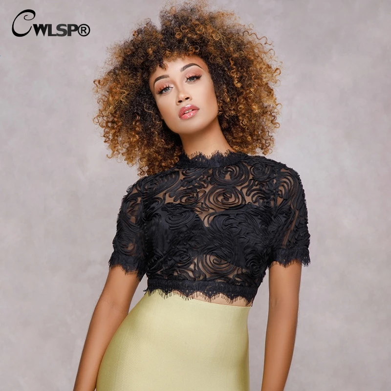 CWLSP 2018 Summer Lace Sexy Blouse Crop Top For Woman Hollow Out Floral O-neck With Short Sleeve See Through Blouse QZ2681
CWLSP 2018 Summer Lace Sexy Blouse Crop Top For Woman Hollow Out Floral O-neck With Short Sleeve See Through Blouse QZ2681