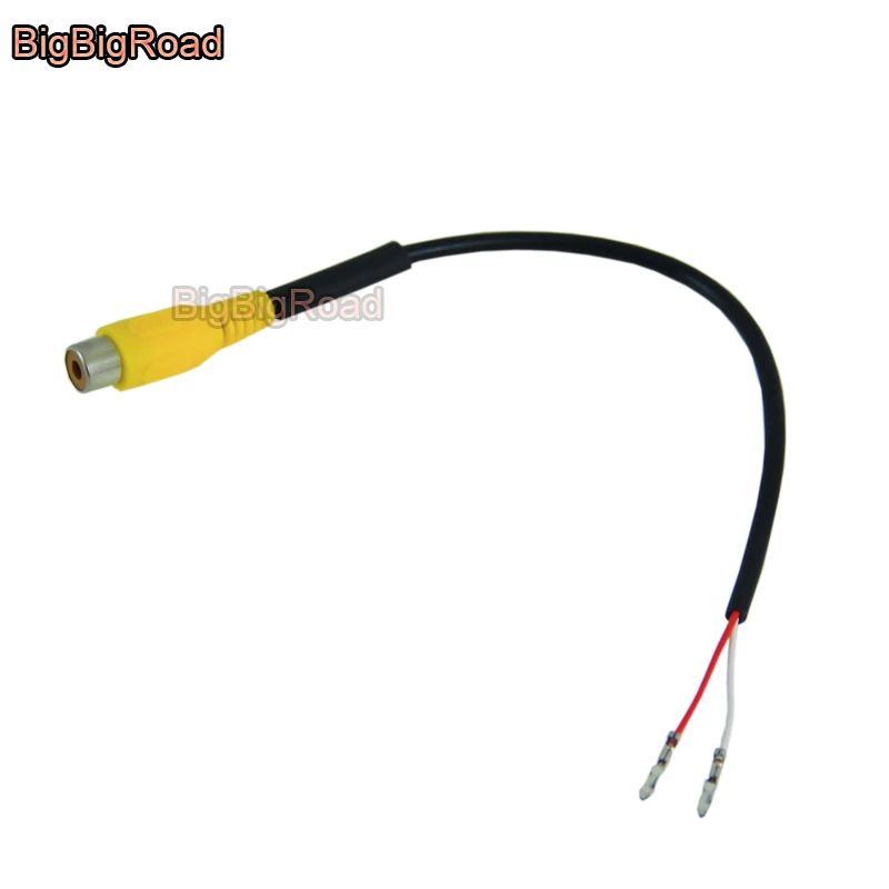 

BigBigRoad For Citroen C5 2007 2008 2009 2010 - 2016 Car Adapter Connector Wire Cable Rear View Camera Original Video Input RCA