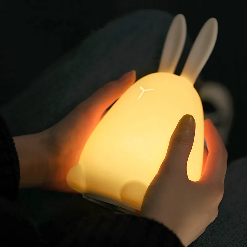 Children Gifts Cartoon Ins Hot Silicone Colorful Light Lovely Rabbit Night Light USB Charge Table Bedside Deco Night Lamp
Children Gifts Cartoon Ins Hot Silicone Colorful Light Lovely Rabbit Night Light USB Charge Table Bedside Deco Night Lamp
