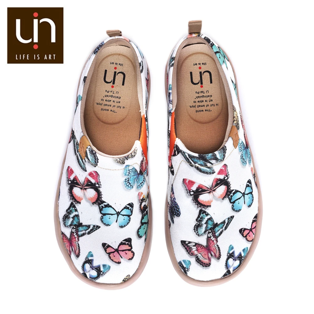 UIN Butterfly Design Casual Flats for Women Soft Round Toe Shoes Slip-on Canvas Loafers Ladies Outdoor Walking Shoes
UIN Butterfly Design Casual Flats for Women Soft Round Toe Shoes Slip-on Canvas Loafers Ladies Outdoor Walking Shoes