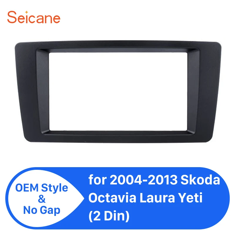 Seicane Double Din Stereo Dash Installation Trim kit Car Radio Panel Fascia Frame for Skoda Octavia Laura Yeti Black
Seicane Double Din Stereo Dash Installation Trim kit Car Radio Panel Fascia Frame for Skoda Octavia Laura Yeti Black