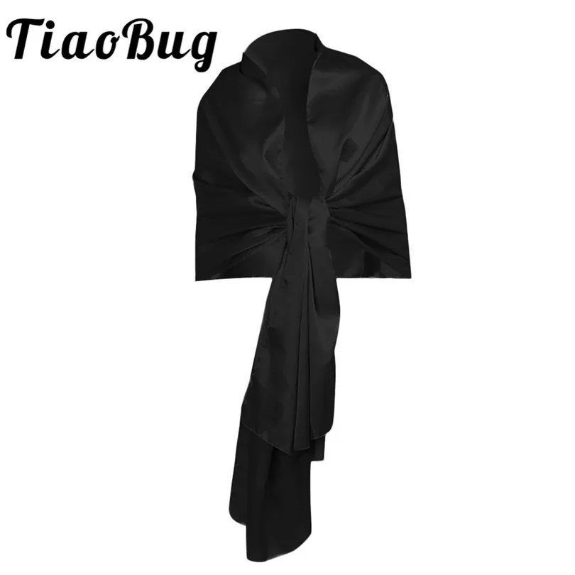 Женские черные цвета шампанского серые Новинка для невесты атласная шарф