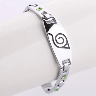 2018 new Japan Anime Naruto men bracelet Naruto Wood Leaf Sign Metal Plating Charm Bracelets Inlaid Zircon Decoration cosplay
2018 new Japan Anime Naruto men bracelet Naruto Wood Leaf Sign Metal Plating Charm Bracelets Inlaid Zircon Decoration cosplay