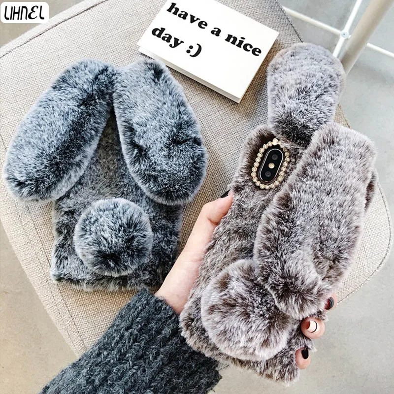 Rabbit Ear Fluffy Case Winter Warm Rabbit Fur hairy Fuzzy Plush Case for Huawei P20 P20lite P20Pro Mate10 Honor 9 Honor 10 Cover
Rabbit Ear Fluffy Case Winter Warm Rabbit Fur hairy Fuzzy Plush Case for Huawei P20 P20lite P20Pro Mate10 Honor 9 Honor 10 Cover