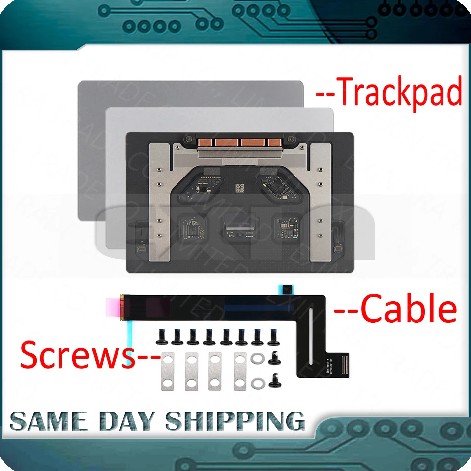 New for Macbook Pro Retina 13" A1989 Trackpad Touchpad with Track pad Cable Screws Space Gray Grey/Silver Color 2018 2019 Year
New for Macbook Pro Retina 13" A1989 Trackpad Touchpad with Track pad Cable Screws Space Gray Grey/Silver Color 2018 2019 Year