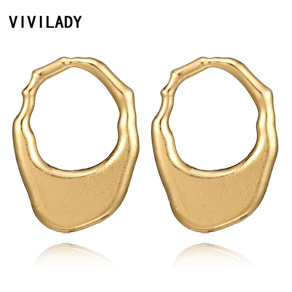 VIVILADY Trendy Gold Color Metal Irregular Stud Earrings Women African Wedding Brincos Boho Accessory New Jewelry Party Gifts
VIVILADY Trendy Gold Color Metal Irregular Stud Earrings Women African Wedding Brincos Boho Accessory New Jewelry Party Gifts