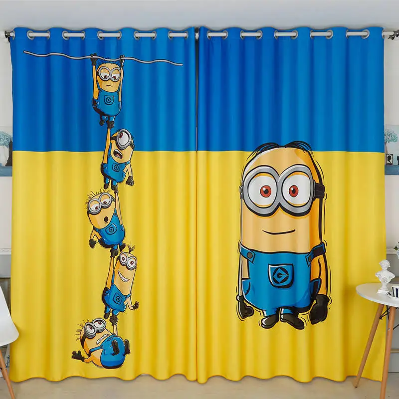 Custom Made 2x Window Drapery Curtain Nursery Kids Children Room Window Dressing Tulle 200x260cm Cartoon Minion Blue Yellow
Custom Made 2x Window Drapery Curtain Nursery Kids Children Room Window Dressing Tulle 200x260cm Cartoon Minion Blue Yellow