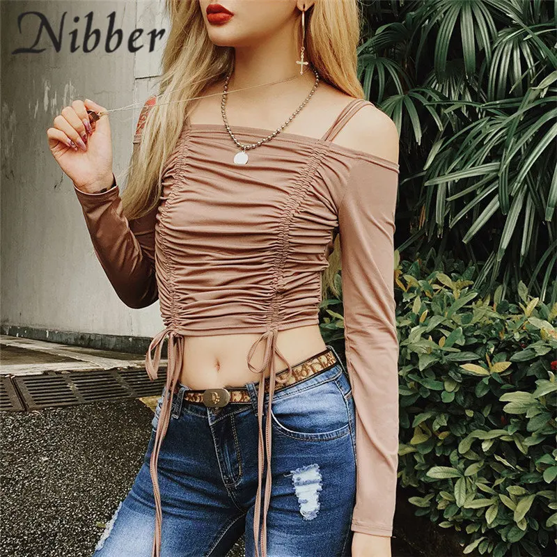 Nibber spring new office lady Elegant lace up Top women tshirt2019summer fashion party Solid full sleeve Street casual Basic tee
Nibber spring new office lady Elegant lace up Top women tshirt2019summer fashion party Solid full sleeve Street casual Basic tee