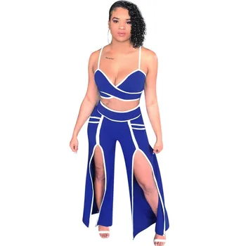 New Look 2 Piece Sets Women Summer V-neck Striped Crop Top and Split Long Pants Sexy Night Out Clubwear Matching Set Outfits
New Look 2 Piece Sets Women Summer V-neck Striped Crop Top and Split Long Pants Sexy Night Out Clubwear Matching Set Outfits