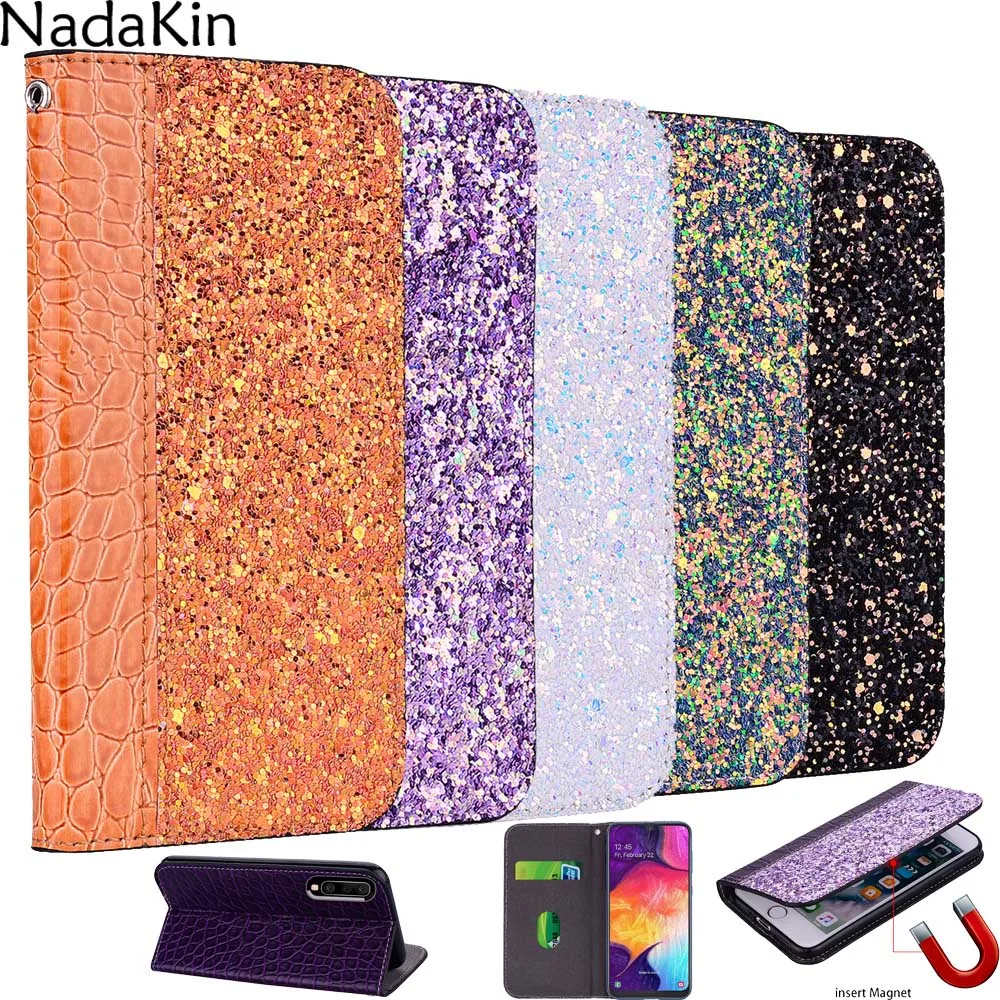 Glitter Bling Book Phone Case Shell for Samsung Galaxy A50 A30 A10 A20 M10 M20 M30 With Card Slot Luxury Flip Cover for A9 2018
Glitter Bling Book Phone Case Shell for Samsung Galaxy A50 A30 A10 A20 M10 M20 M30 With Card Slot Luxury Flip Cover for A9 2018