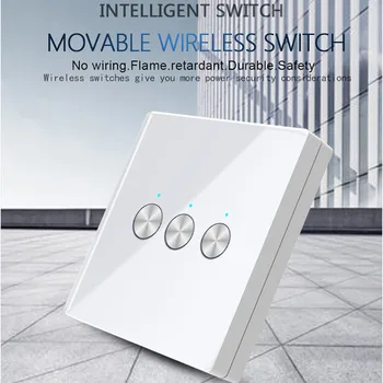 HIPERDEAL XG-433A3 3 Wall Switch Capacitive Hand Switch WIFI Wireless Remote Control Glass Smart Home Accessories Simple Design
HIPERDEAL XG-433A3 3 Wall Switch Capacitive Hand Switch WIFI Wireless Remote Control Glass Smart Home Accessories Simple Design