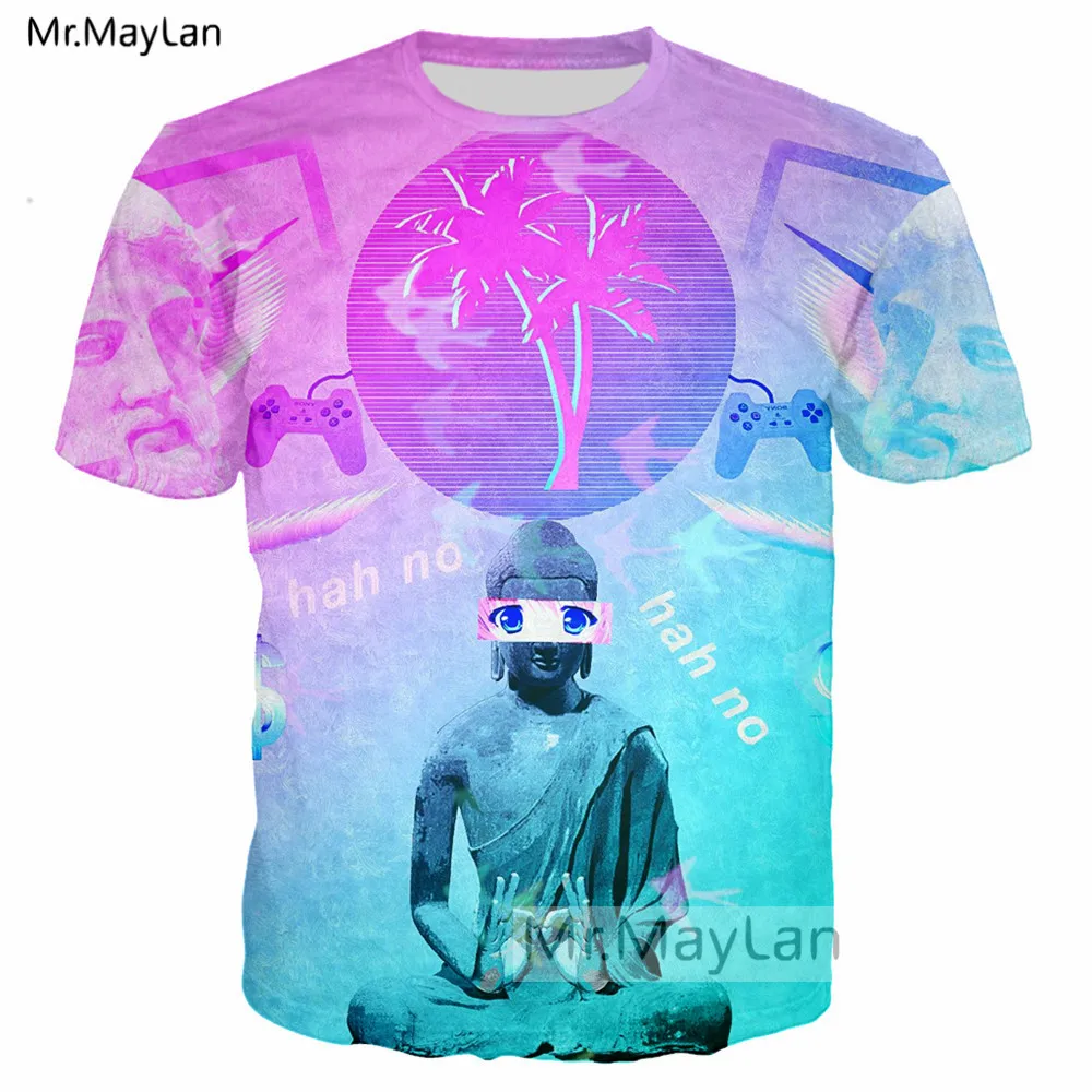 Vaporwave Style 3D Print Hip Hop Tshirt Men/women Punk Streetwear T-shirt Boys 2019 New Cool Oversized T shirt Man Top camiseta
Vaporwave Style 3D Print Hip Hop Tshirt Men/women Punk Streetwear T-shirt Boys 2019 New Cool Oversized T shirt Man Top camiseta