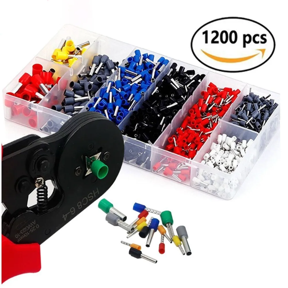 1200pcs/Box Wire Terminal Crimp Connector Insulated Uninsulated Wire End Ferrules --M25
1200pcs/Box Wire Terminal Crimp Connector Insulated Uninsulated Wire End Ferrules --M25