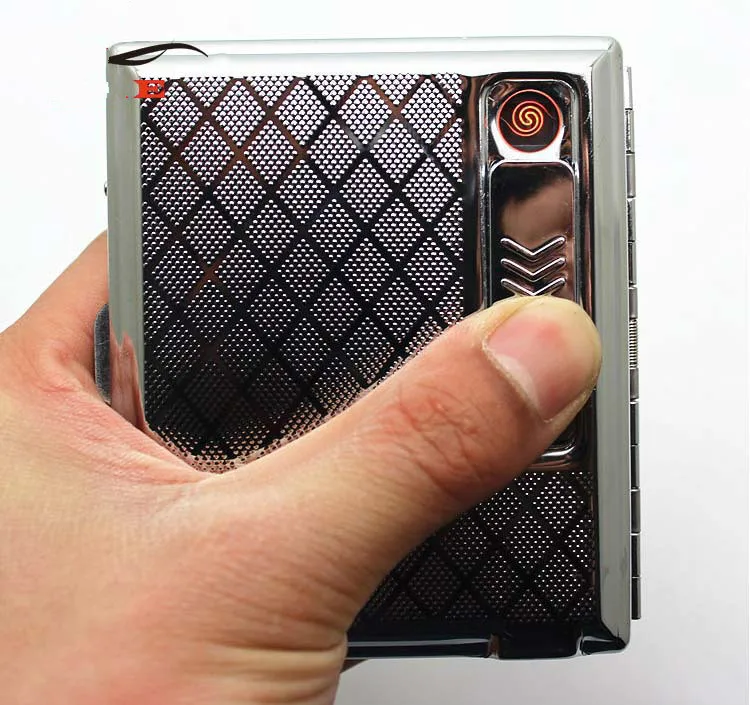 Cigarette Box for 20 Cigarettes with Lighter Usb Charging Electronic Cigarette Lighter Plasma Pulse Arc Metal Windproof Lighter
Cigarette Box for 20 Cigarettes with Lighter Usb Charging Electronic Cigarette Lighter Plasma Pulse Arc Metal Windproof Lighter