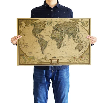 DLKKLB Vintage Retro Matte Kraft Paper World Map Antique Poster Wall Sticker Home Decora 71x46cm Decorative Paintings
DLKKLB Vintage Retro Matte Kraft Paper World Map Antique Poster Wall Sticker Home Decora 71x46cm Decorative Paintings