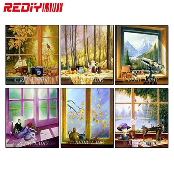 REDIY LADIY Diamond Painting Cross Stitch Kits Window Scenery Diamond Mosaic Kits Full Diamond Embroidery Patterns Rhinestones
REDIY LADIY Diamond Painting Cross Stitch Kits Window Scenery Diamond Mosaic Kits Full Diamond Embroidery Patterns Rhinestones