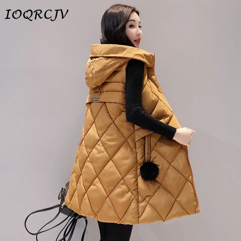 IOQRCJV Women Vest Winter Jacket 2018 Autumn Vest Female Casual Hooded Warm Long Cotton Padded Female Sleeveless Waistcoat S146
IOQRCJV Women Vest Winter Jacket 2018 Autumn Vest Female Casual Hooded Warm Long Cotton Padded Female Sleeveless Waistcoat S146