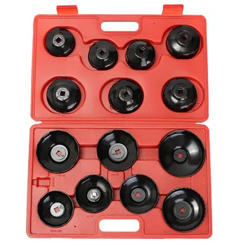 14PCS Oil Filter Removal Wrench Cap Socket Drive Remover Tool Car Repair Kit Universal
14PCS Oil Filter Removal Wrench Cap Socket Drive Remover Tool Car Repair Kit Universal