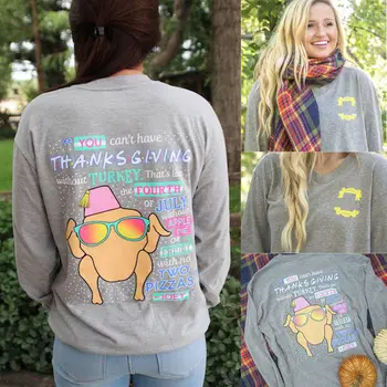 Women Grey Long Sleeve Thanksgiving Letter Printing Fun Sweatshirt Pullover Tops Casual Jumper Coat
Women Grey Long Sleeve Thanksgiving Letter Printing Fun Sweatshirt Pullover Tops Casual Jumper Coat