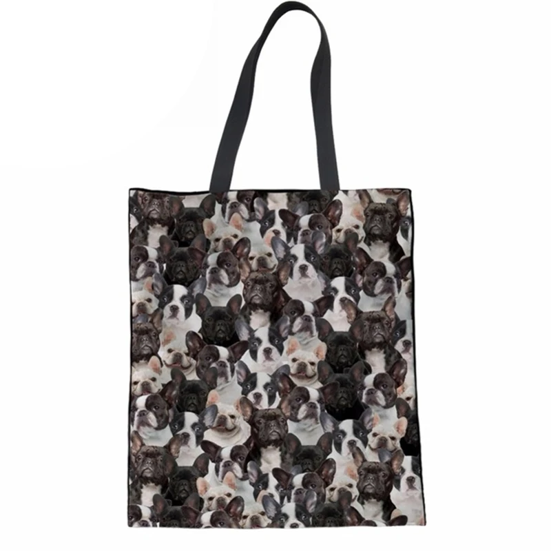 Women Shoulder Bag 3D Pug Dog Printing Lady Casual Tote Bags Teen Girls Daily Reusable Shopping Bag Female Canvas Handbag
Women Shoulder Bag 3D Pug Dog Printing Lady Casual Tote Bags Teen Girls Daily Reusable Shopping Bag Female Canvas Handbag