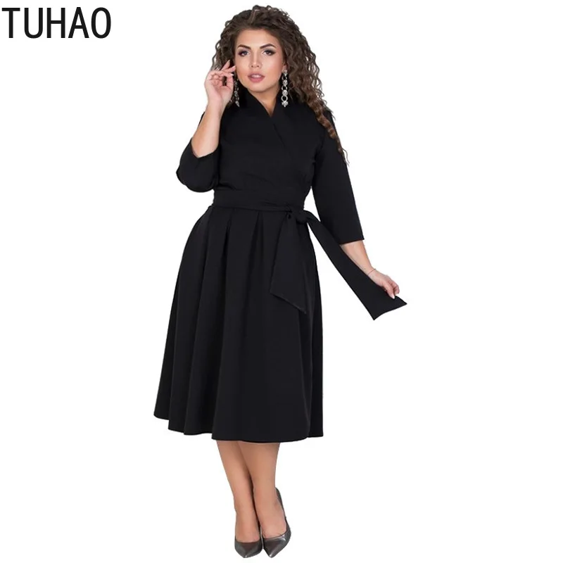 TUHAO 6XL 5XL 4XL Women Dresses Large Size OFFICE LADY Dress Sexy Robe Female Loose Dress Plus Big Sizes Vestidos 2019 JLSM
TUHAO 6XL 5XL 4XL Women Dresses Large Size OFFICE LADY Dress Sexy Robe Female Loose Dress Plus Big Sizes Vestidos 2019 JLSM