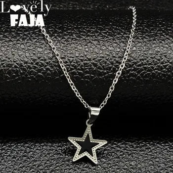 2020 Fashion Black Enamel Stainless Steel Necklace for Women Small Star Necklaces & Pendants Jewelry collier femme N1839
2020 Fashion Black Enamel Stainless Steel Necklace for Women Small Star Necklaces & Pendants Jewelry collier femme N1839