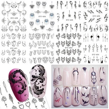 1 Sheets Simple Black Nail Art Water Transfer Sticker DIY Jewelry Flower Decals Nails Watermark Tattoo Nail Tools TRSTZ638-658
1 Sheets Simple Black Nail Art Water Transfer Sticker DIY Jewelry Flower Decals Nails Watermark Tattoo Nail Tools TRSTZ638-658