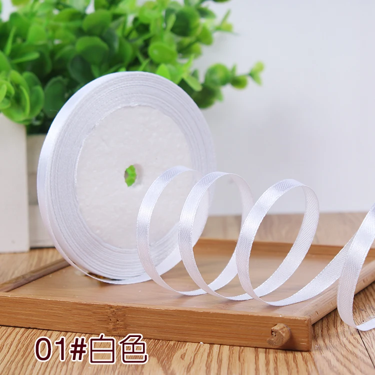 Hot 1/4"6mm 25 Yard White Silk Satin Ribbon Wedding Party Decoration Gift Wrapping Christmas Apparel Sewing & Fabric gift Ribbon
Hot 1/4"6mm 25 Yard White Silk Satin Ribbon Wedding Party Decoration Gift Wrapping Christmas Apparel Sewing & Fabric gift Ribbon