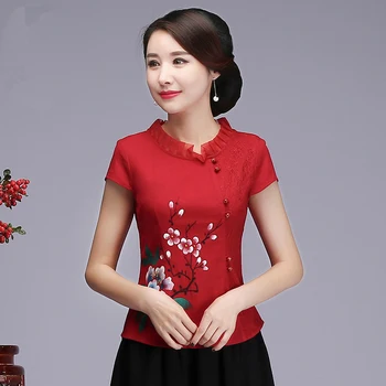 Elegant Print Flower Women Business Shirt Chinese Traditional Clothing Temperament Noble Women Party Blouse Size M L XL XXL 3XL
Elegant Print Flower Women Business Shirt Chinese Traditional Clothing Temperament Noble Women Party Blouse Size M L XL XXL 3XL